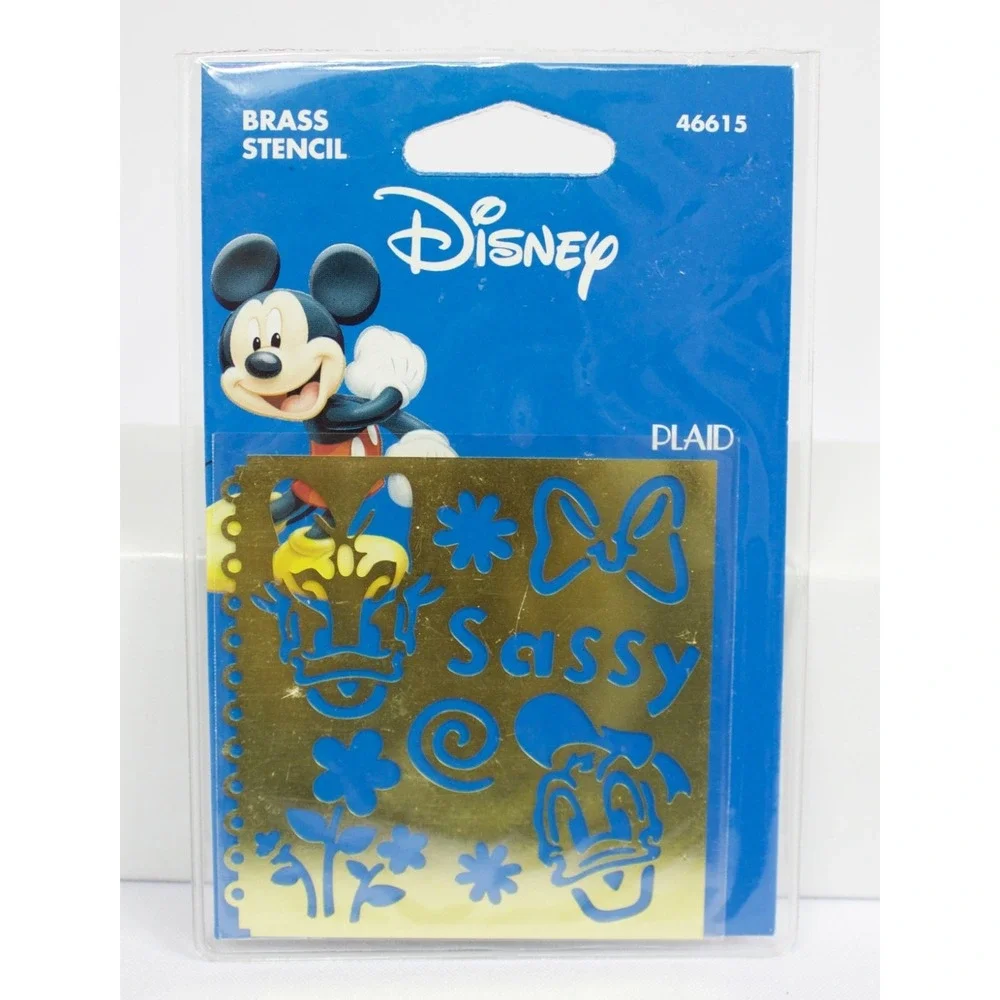Disney‎ & Winnie the Pooh Brass Stencils Plaid Lot of 4 NEW